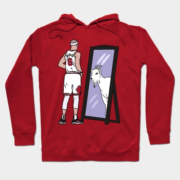 Alex Caruso Mirror GOAT (Chicago) Hoodie by rattraptees